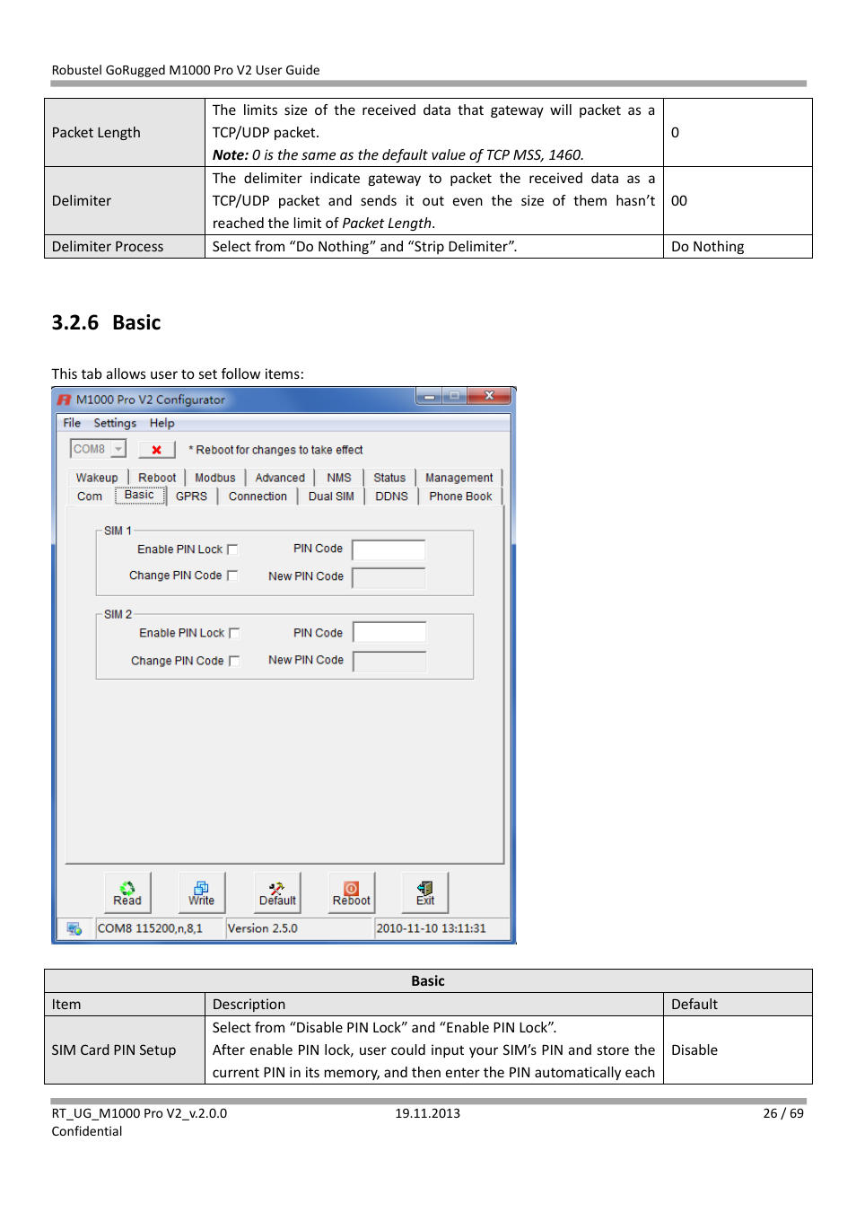 6 basic, Basic | Robustel M1000 Pro V2 User Guide User Manual | Page 27 / 70