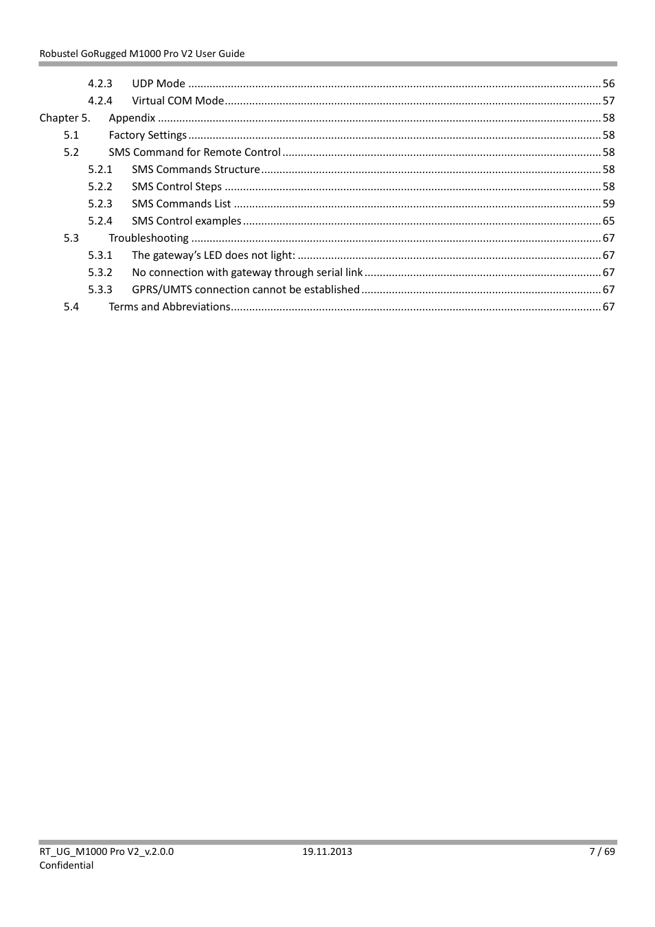 Robustel M1000 Pro V2 User Guide User Manual | Page 8 / 70