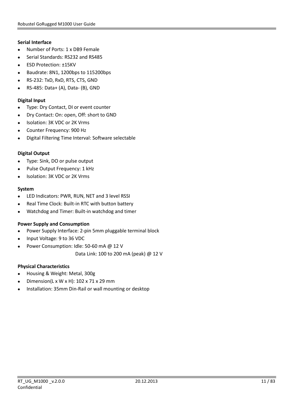 Robustel M1000 User Guide User Manual | Page 12 / 85