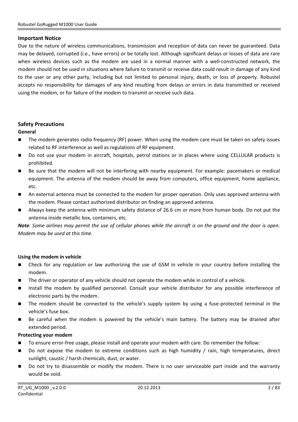 Robustel M1000 User Guide User Manual | Page 3 / 85