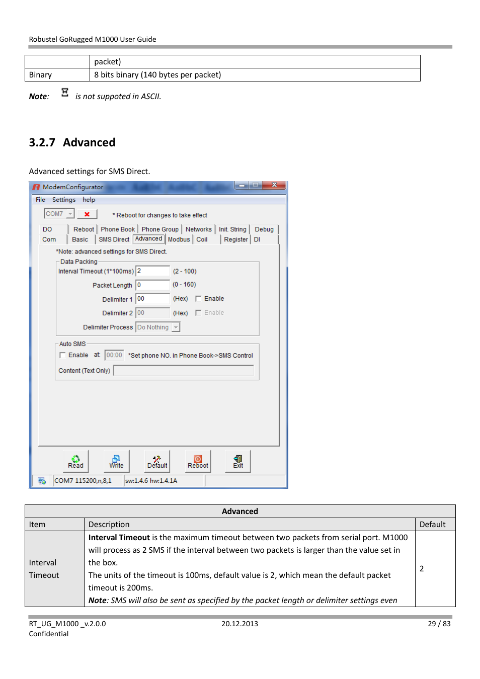 7 advanced, Advanced | Robustel M1000 User Guide User Manual | Page 30 / 85