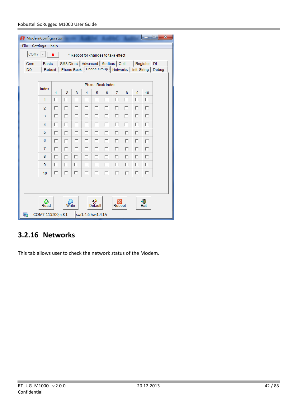 16 networks, Networks | Robustel M1000 User Guide User Manual | Page 43 / 85