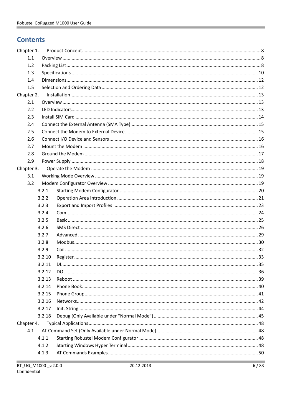 Robustel M1000 User Guide User Manual | Page 7 / 85