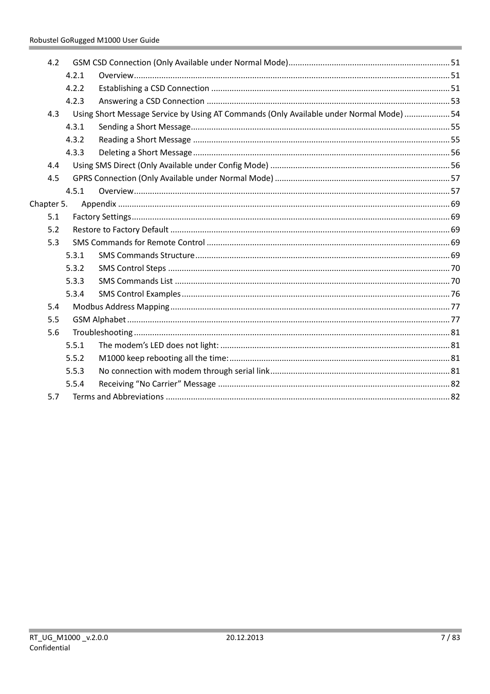 Robustel M1000 User Guide User Manual | Page 8 / 85