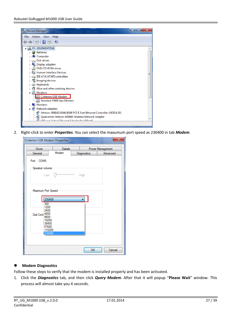 Robustel M1000 USB User Guide User Manual | Page 28 / 40