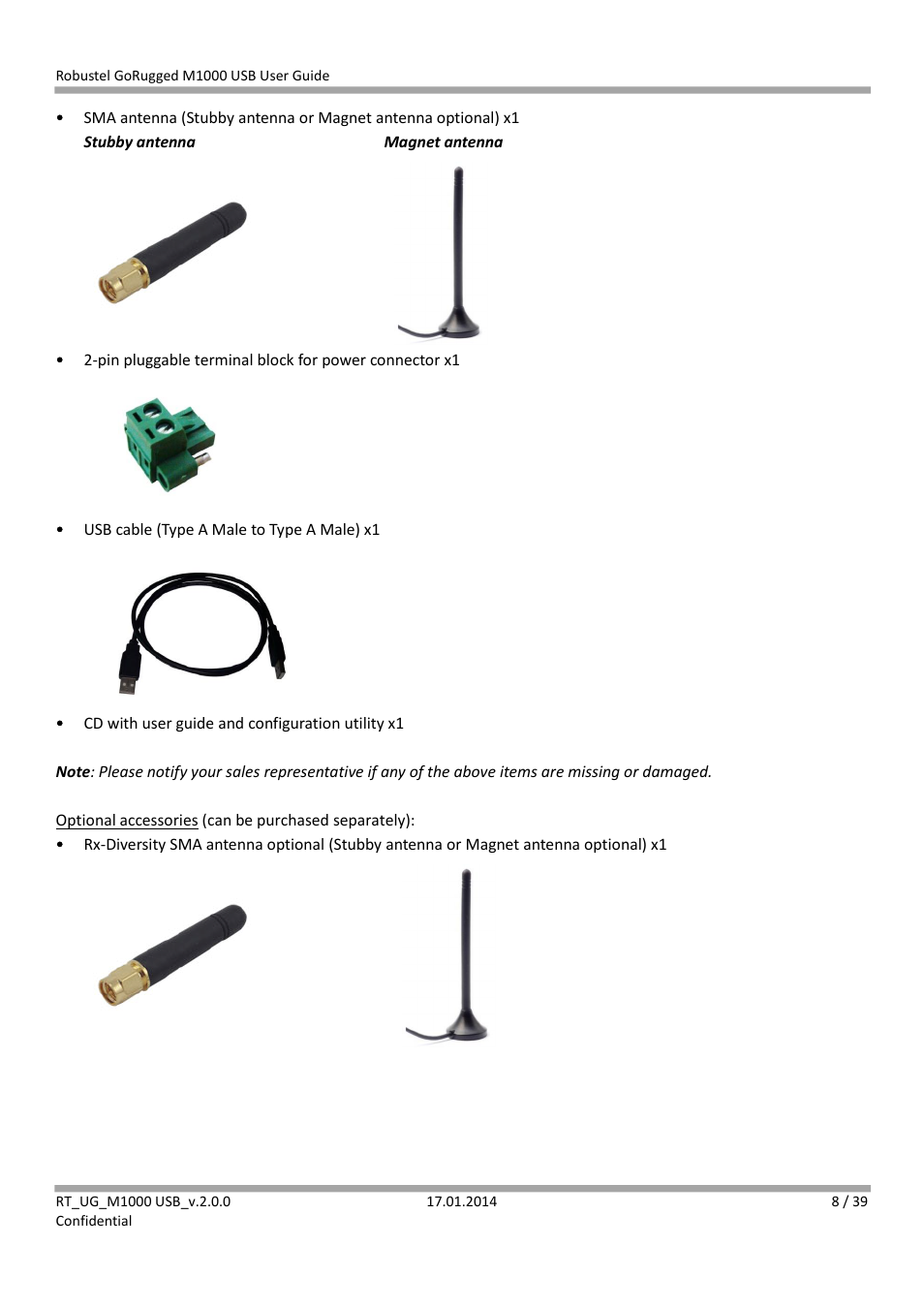 Robustel M1000 USB User Guide User Manual | Page 9 / 40