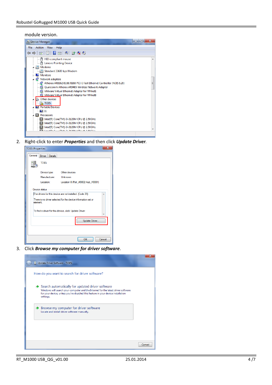 Robustel M1000 USB Quick Guide User Manual | Page 4 / 7