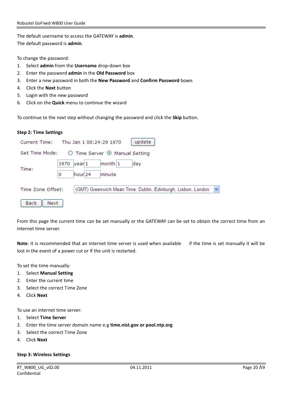 Robustel W800 User Manual | Page 21 / 60