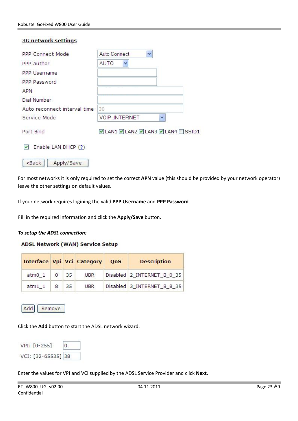 Robustel W800 User Manual | Page 24 / 60