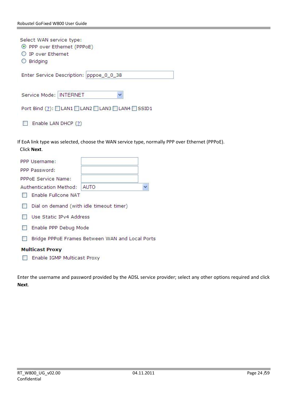 Robustel W800 User Manual | Page 25 / 60