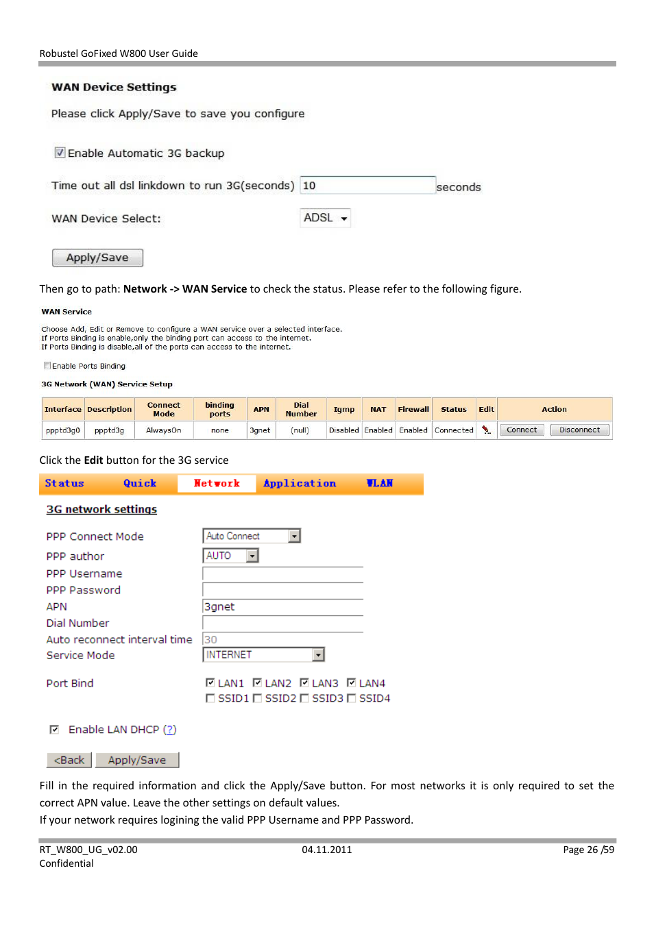 Robustel W800 User Manual | Page 27 / 60