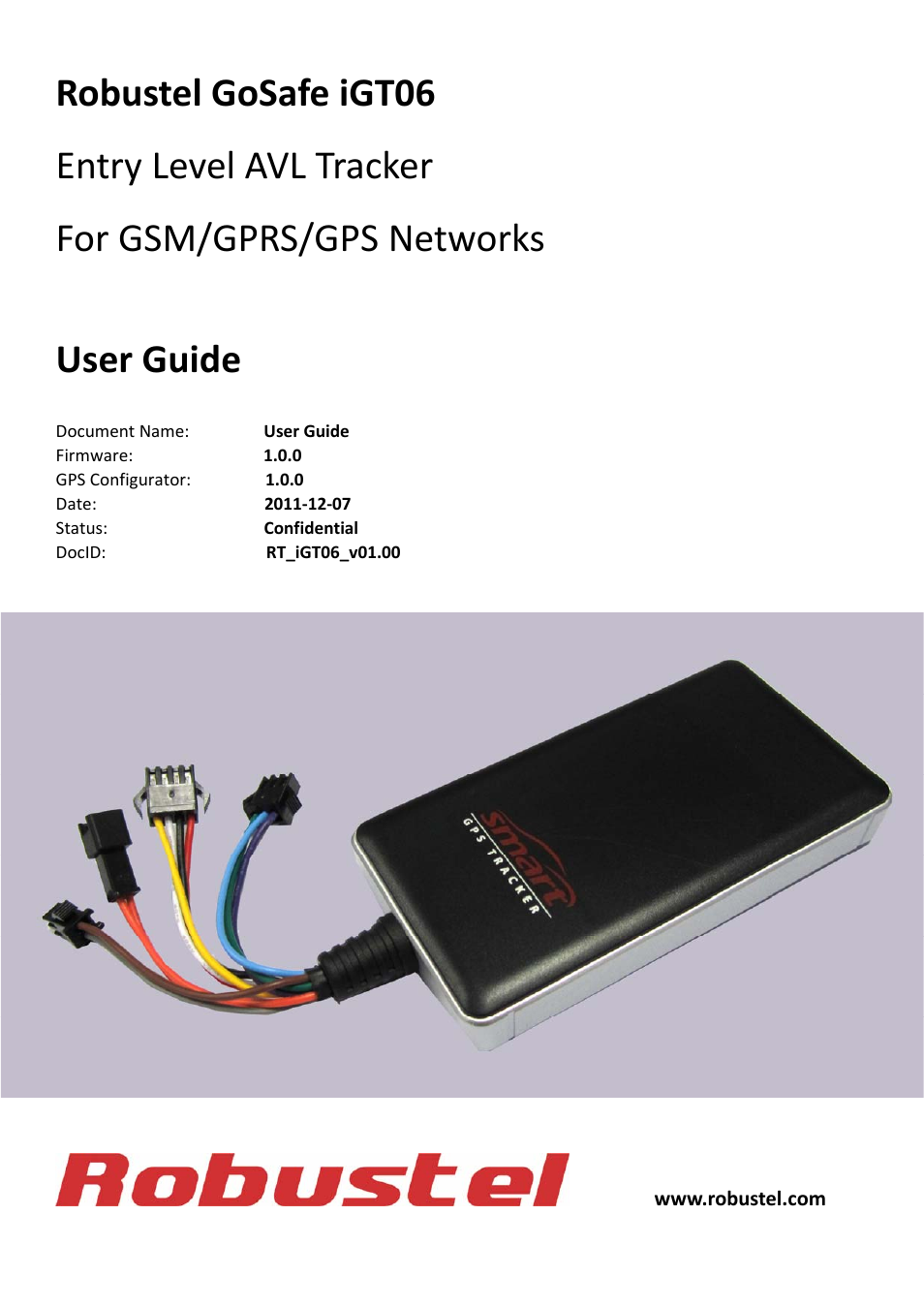 Robustel iGT06 User Manual | 29 pages