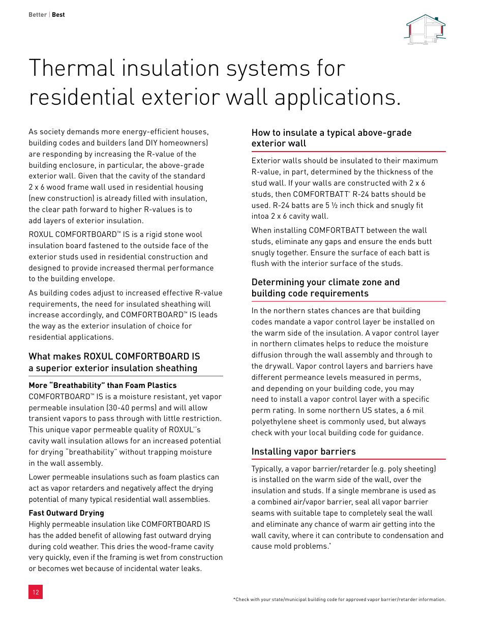 Roxul ComfortBatt User Manual | Page 12 / 24
