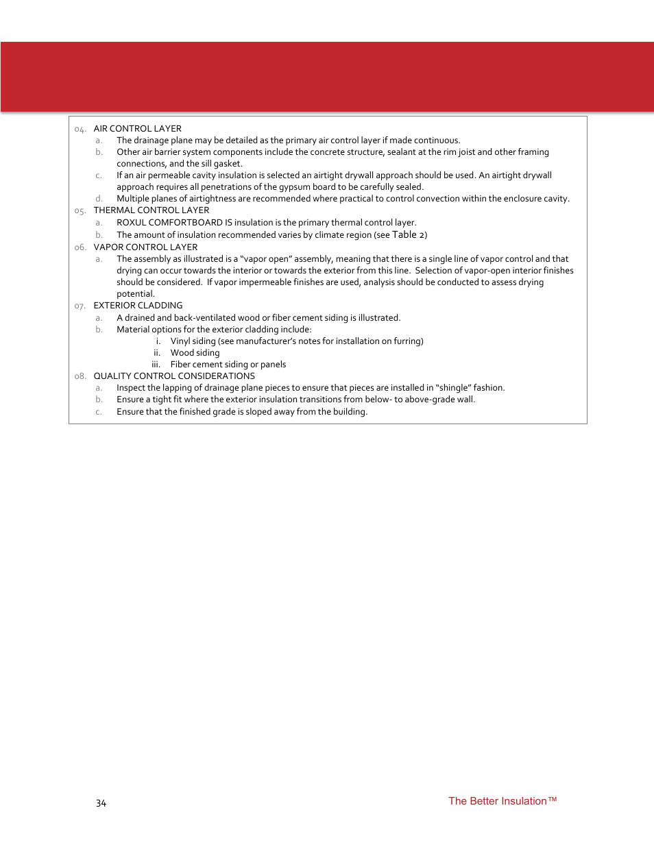Roxul ComfortBoard IS User Manual | Page 36 / 50