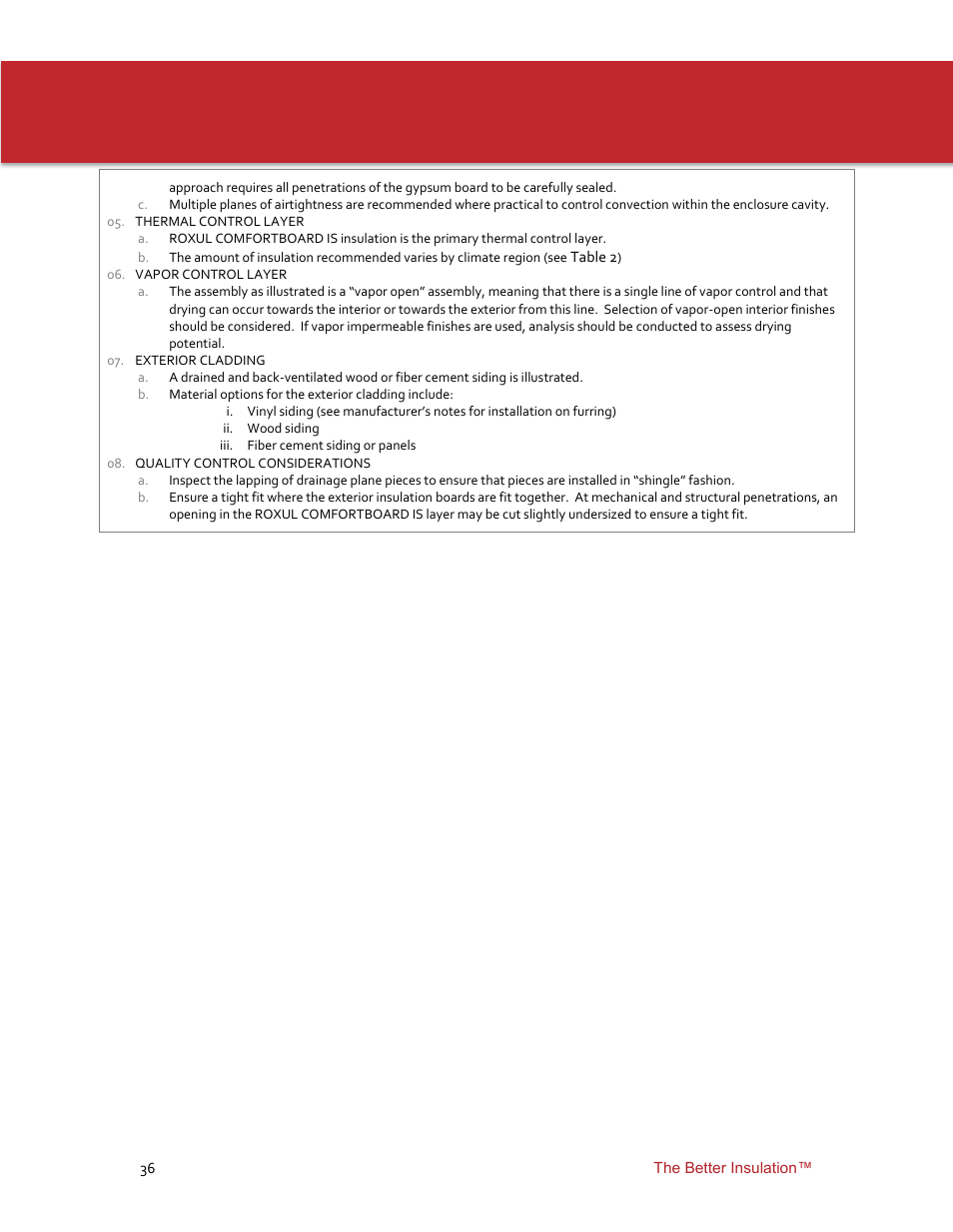 Roxul ComfortBoard IS User Manual | Page 38 / 50