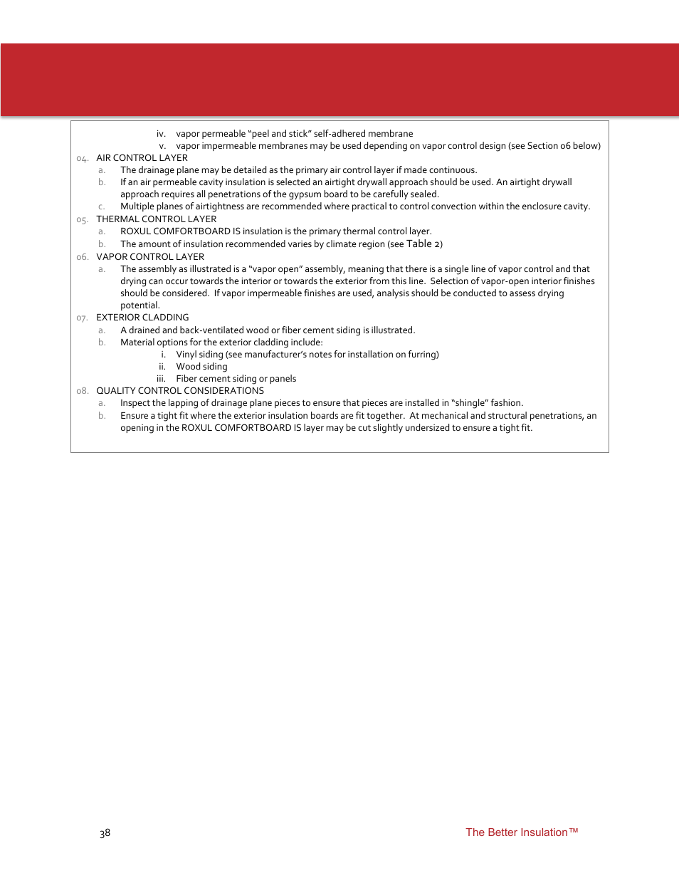 Roxul ComfortBoard IS User Manual | Page 40 / 50