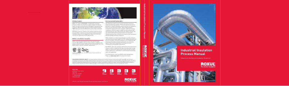 Roxul Industrial Insulation Process User Manual | 191 pages