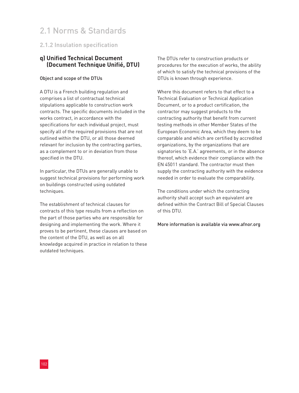 1 norms & standards | Roxul Industrial Insulation Process User Manual | Page 105 / 191