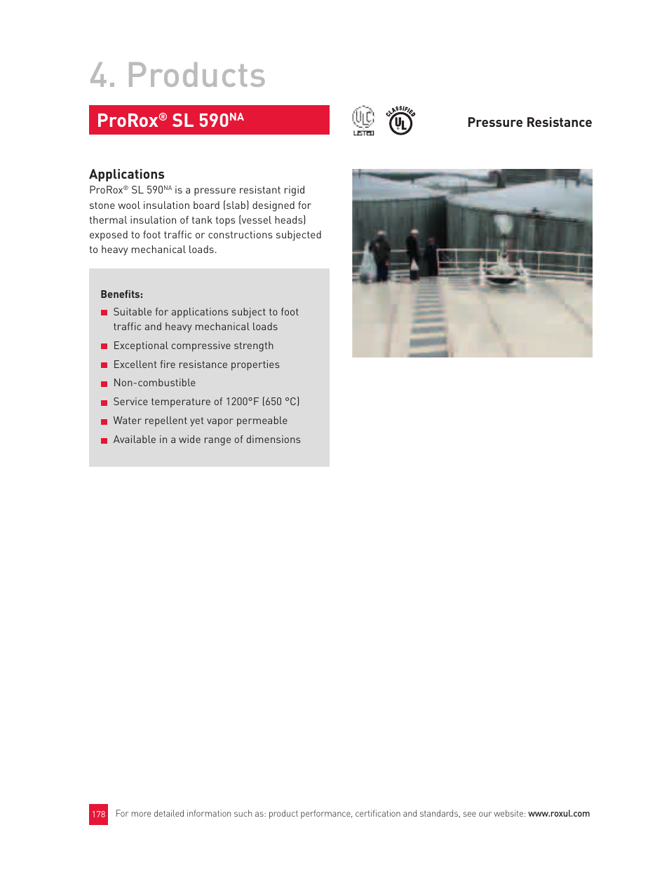 Products, Prorox, Sl 590 | Roxul Industrial Insulation Process User Manual | Page 182 / 191