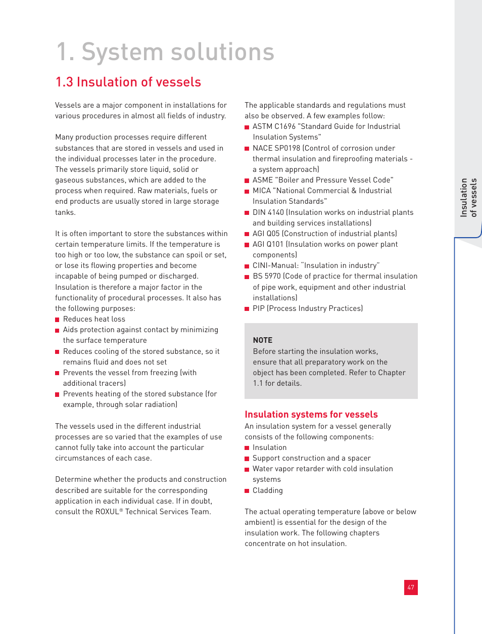 System solutions, 3 insulation of vessels, Insulation systems for vessels | Roxul Industrial Insulation Process User Manual | Page 50 / 191