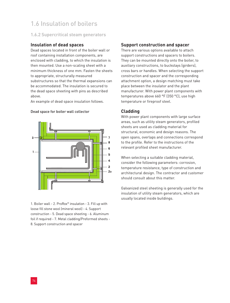 6 insulation of boilers | Roxul Industrial Insulation Process User Manual | Page 77 / 191