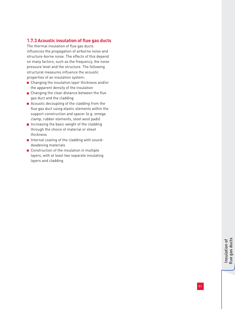 3 acoustic insulation of flue gas ducts | Roxul Industrial Insulation Process User Manual | Page 84 / 191