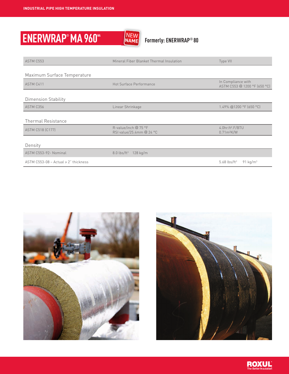 Enerwrap, Ma 960, Formerly: enerwrap | Roxul FSL 600 Slabs and Blankets (Fire Resistance Applications) User Manual | Page 11 / 12