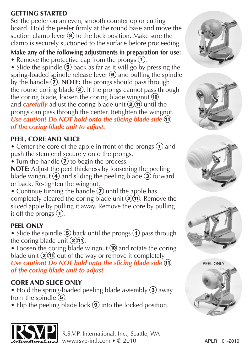 RSVP APLR User Manual | Page 2 / 2