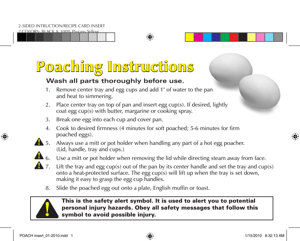 RSVP POACH User Manual | 2 pages