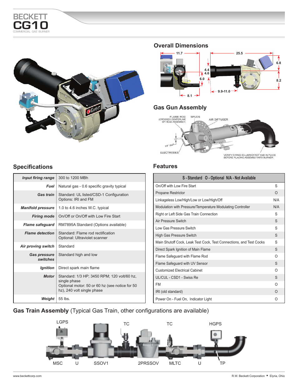 Beckett CG10 User Manual | 2 pages