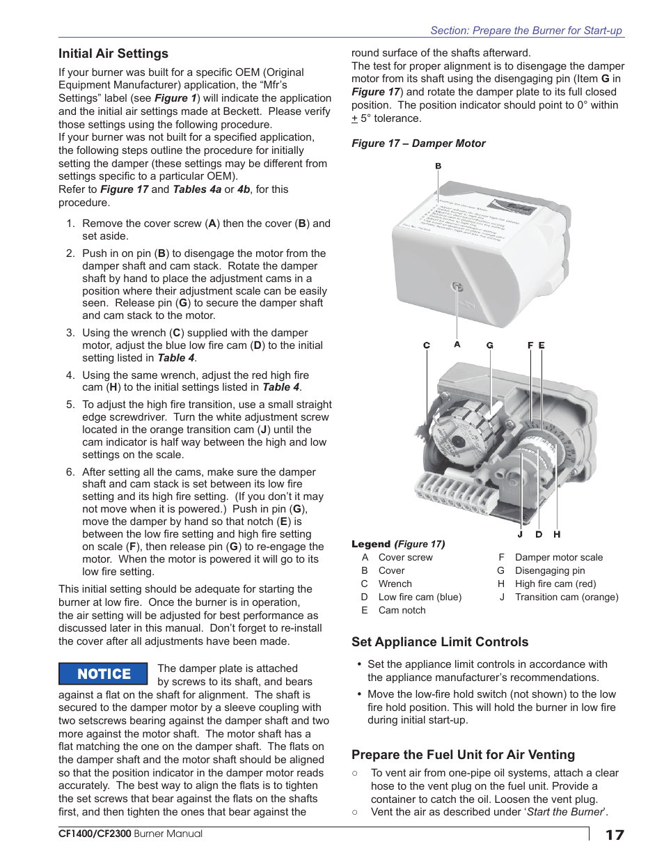 Beckett CULUS CF1400 User Manual | Page 17 / 24