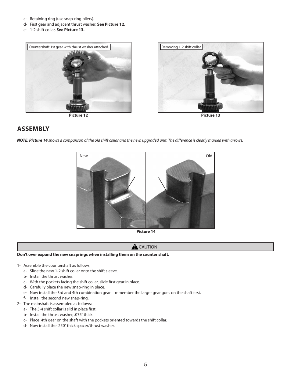 Assembly | S&S Cycle Shift Collar Replacement for S&S Transmission User Manual | Page 5 / 7