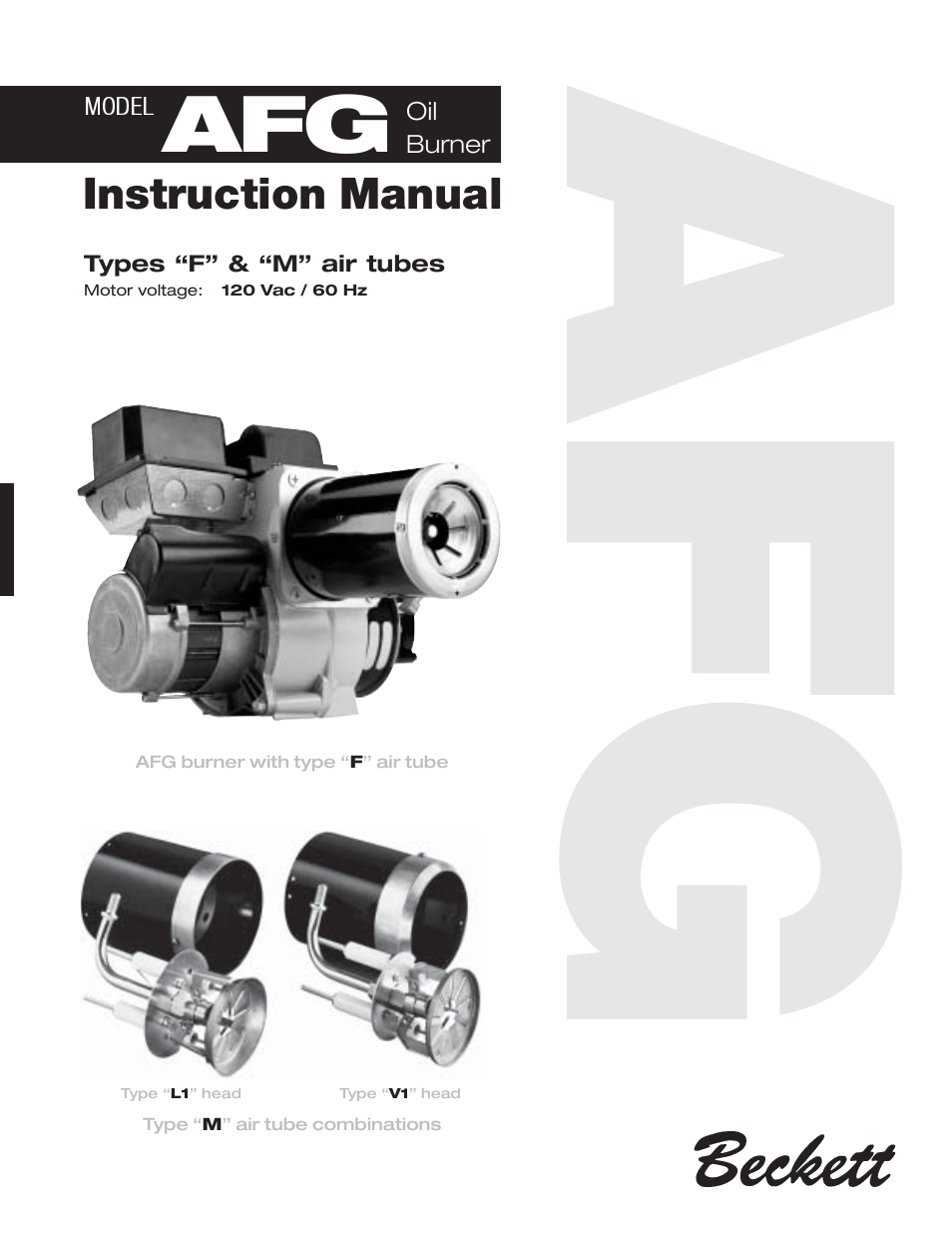 Beckett 120 Vac/60 Hz User Manual | 12 pages