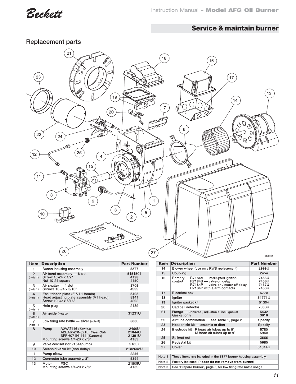 Awaiting new info | Beckett 120 Vac/60 Hz User Manual | Page 11 / 12