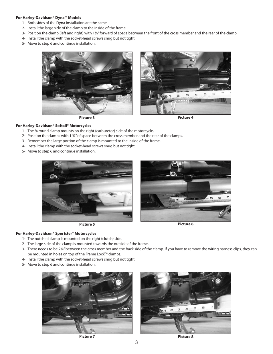 S&S Cycle Frame Lock User Manual | Page 3 / 4