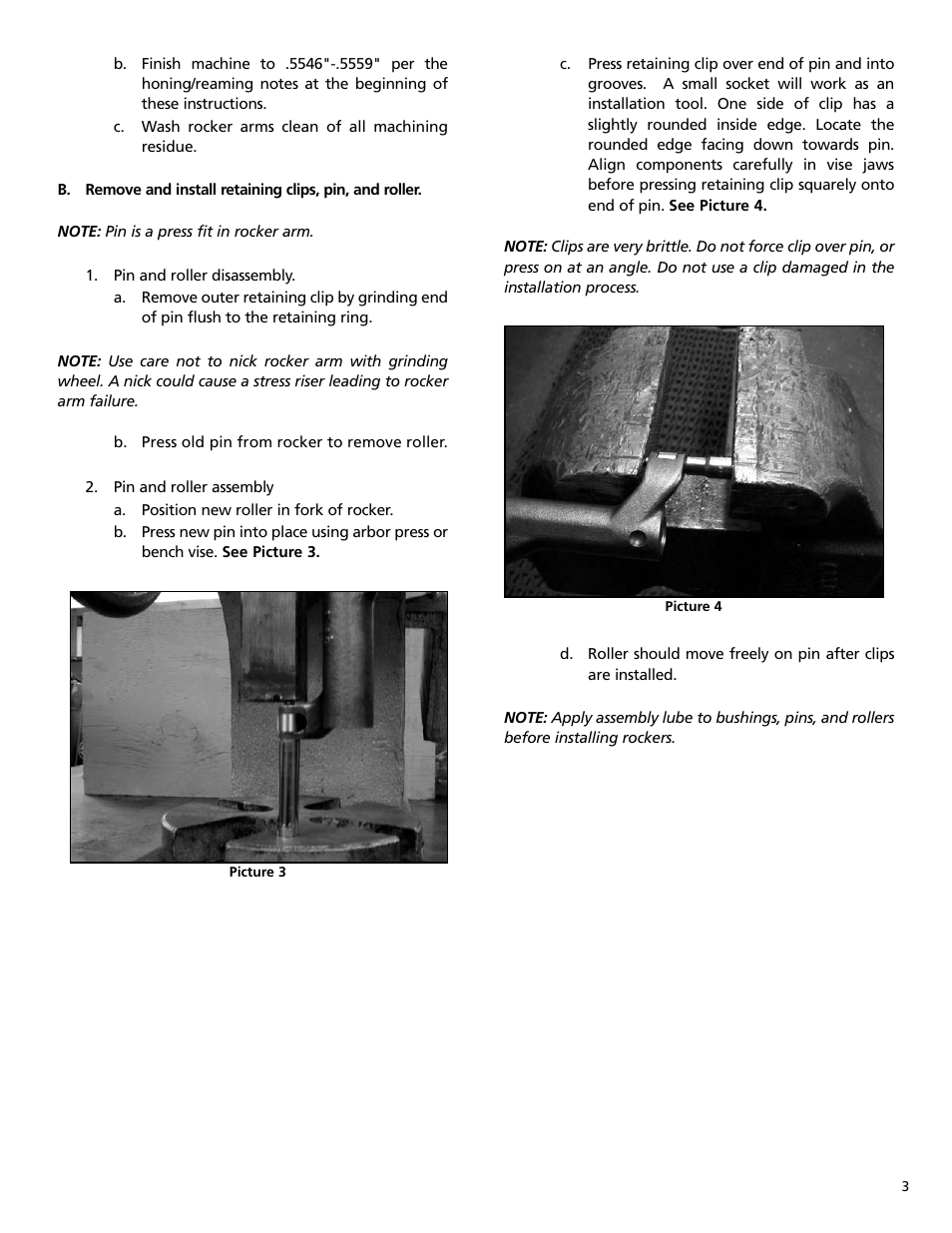 S&S Cycle Rocker Arm Rebuild Kit for 1984-Up Big Twin and 1986-up Harley-Davidson Sportster Models User Manual | Page 3 / 4