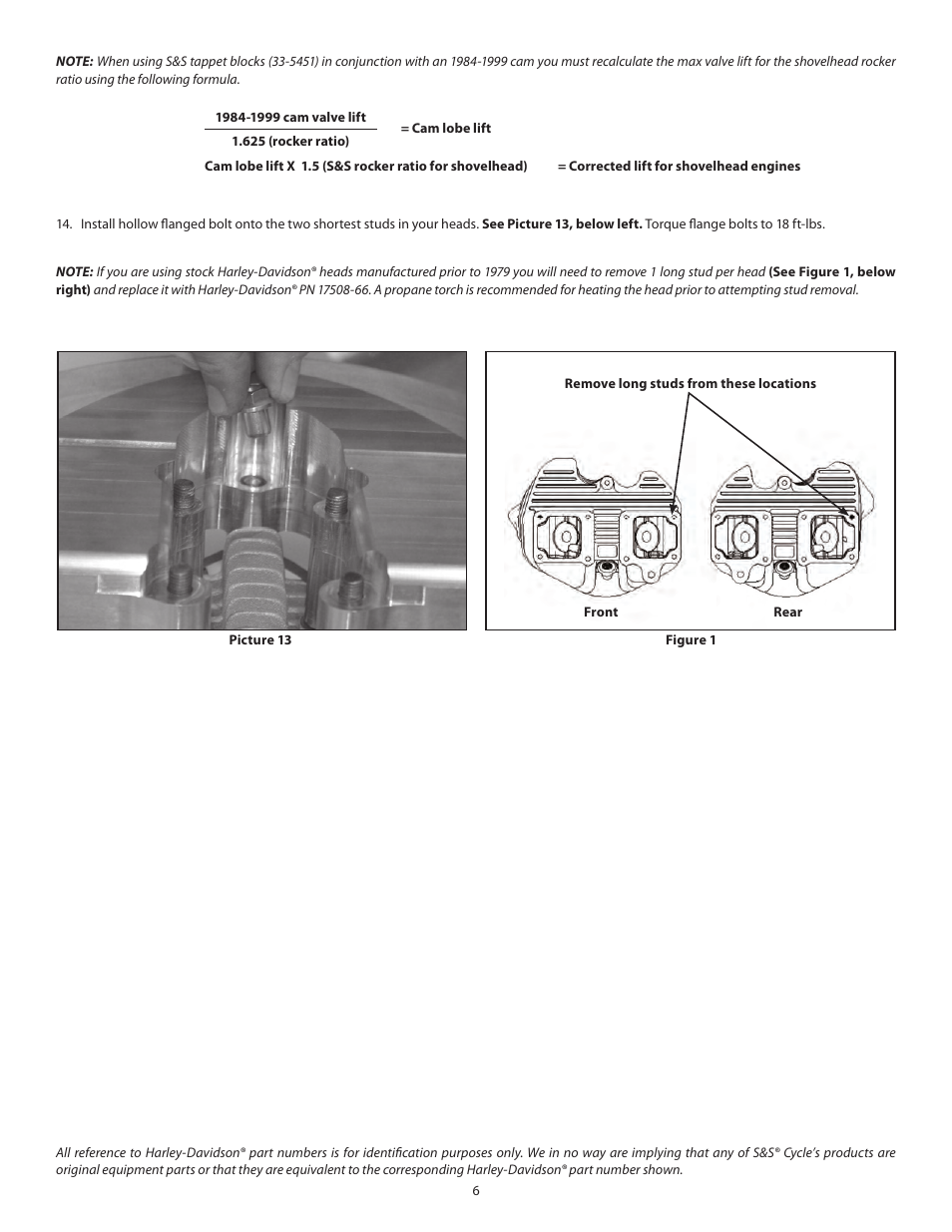 S&S Cycle Rocker Boxes for 1966-84 Big Twin User Manual | Page 6 / 7
