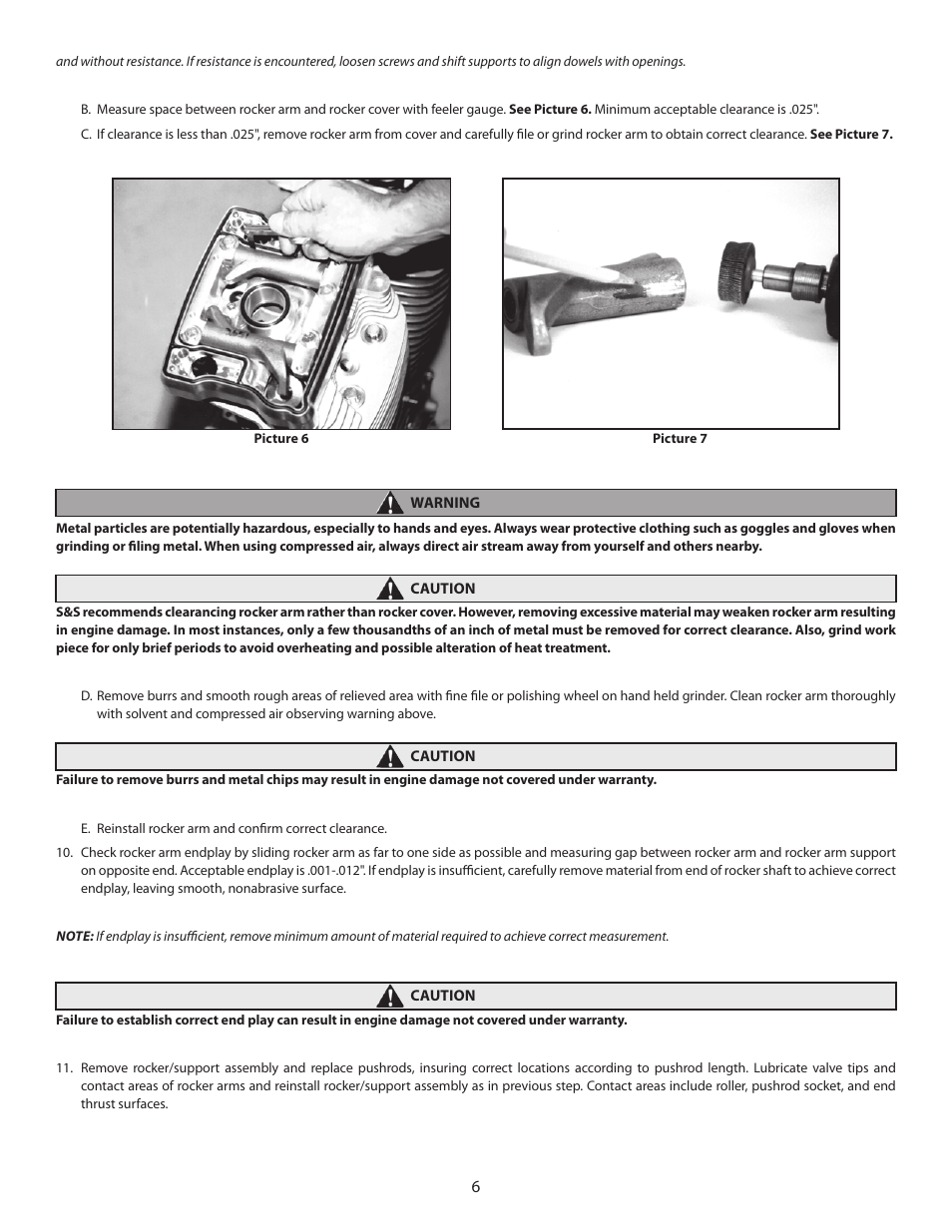S&S Cycle Billet Rocker Cover Assemblies for Harley-Davidson evolution engines User Manual | Page 6 / 8