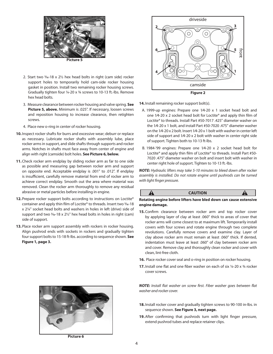 S&S Cycle Die-Cast Rocker Covers for 1984–99 and 1999–14 Harley-Davidson Big Twin Engines and S&S V-Series and T-Series engines User Manual | Page 4 / 7