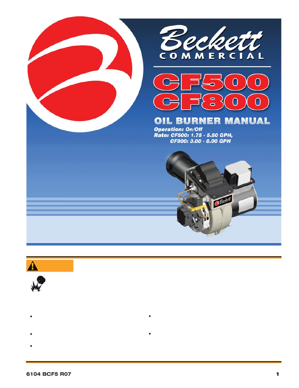 Beckett 800 User Manual | 16 pages