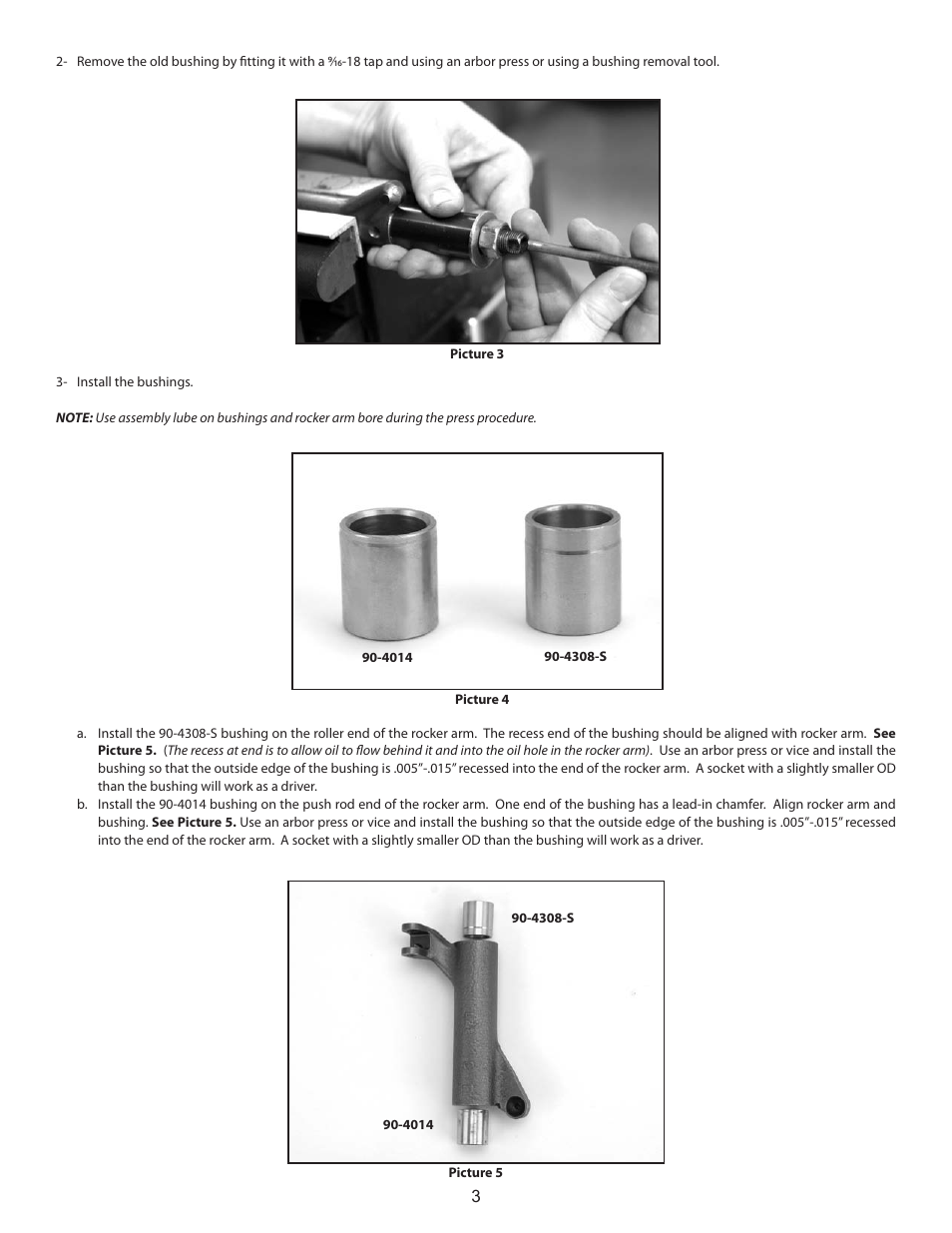 S&S Cycle Rocker Arm Rebuild Kit for 1966-1984 Big Twin Engines User Manual | Page 3 / 4