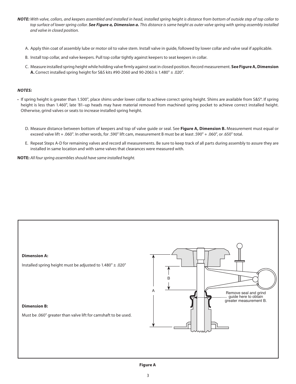 S&S Cycle 590 Lift Valve Spring Kits 90-2060 and 90-2063 for 1948–1984 Big Twin Engines User Manual | Page 3 / 4