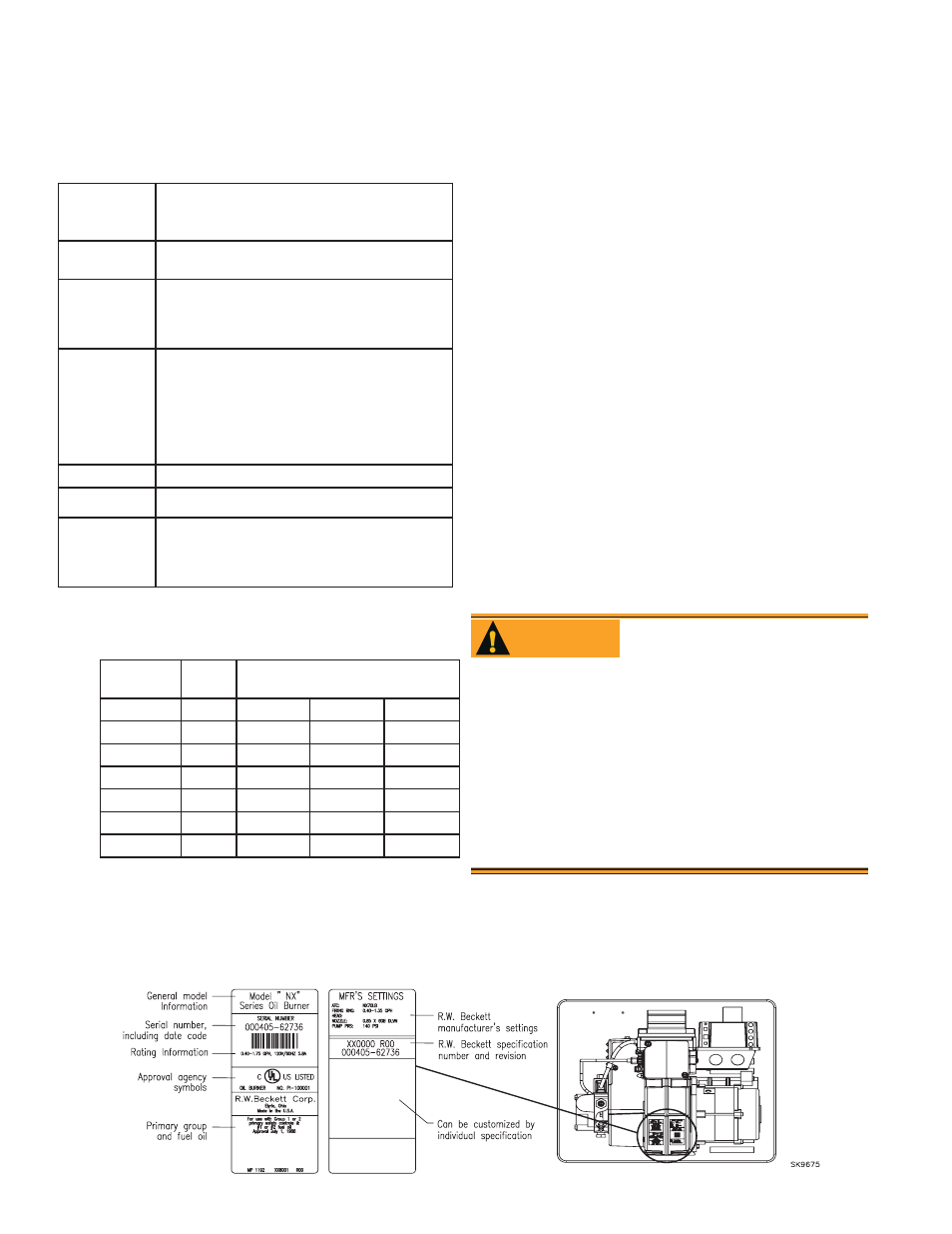 Inspect/prepare installation site, General information, Warning | Beckett NX User Manual | Page 4 / 16