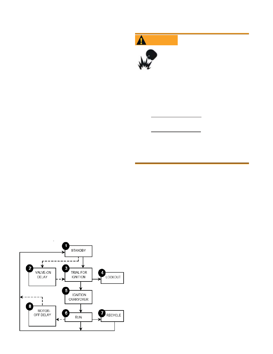 Start the burner and set combustion, Warning | Beckett NX User Manual | Page 8 / 16