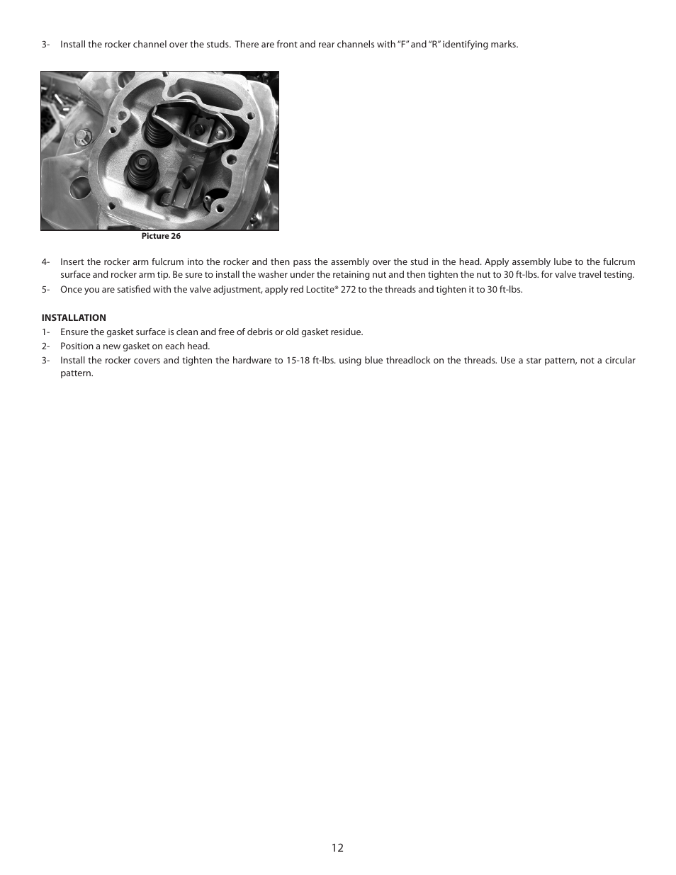 S&S Cycle Easy Start Camshafts for X-Wedge Engines User Manual | Page 12 / 12