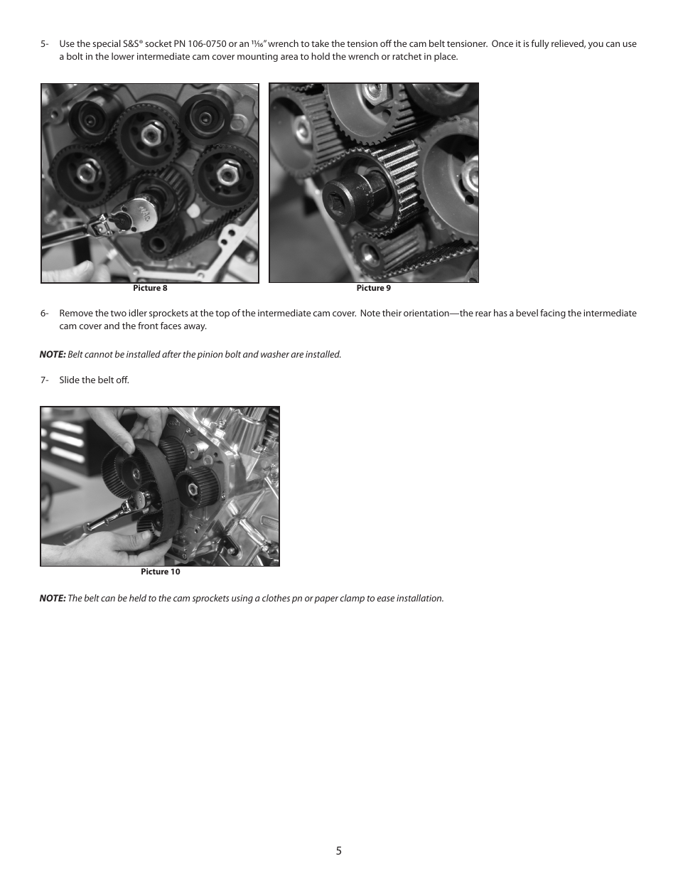 S&S Cycle Easy Start Camshafts for X-Wedge Engines User Manual | Page 5 / 12