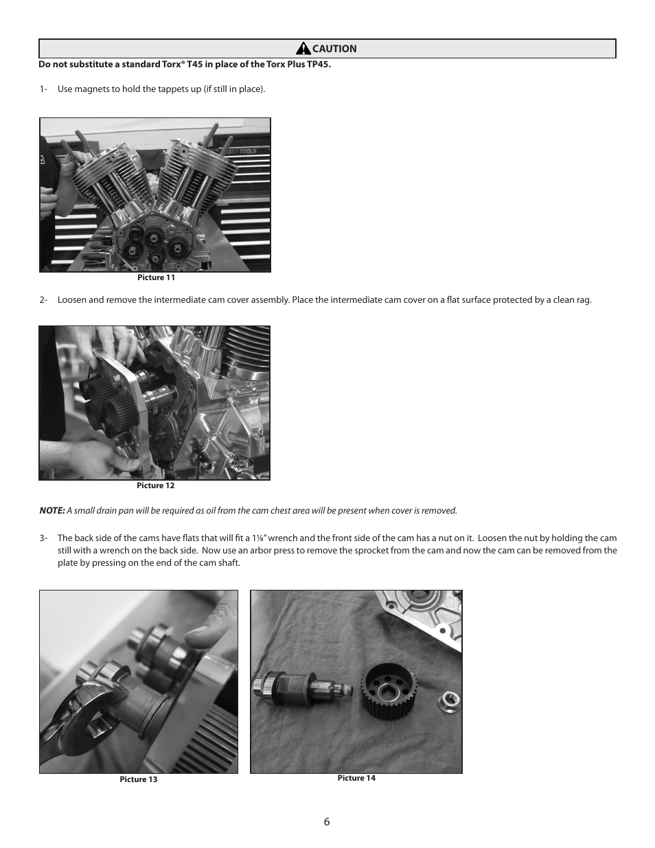 S&S Cycle Easy Start Camshafts for X-Wedge Engines User Manual | Page 6 / 12