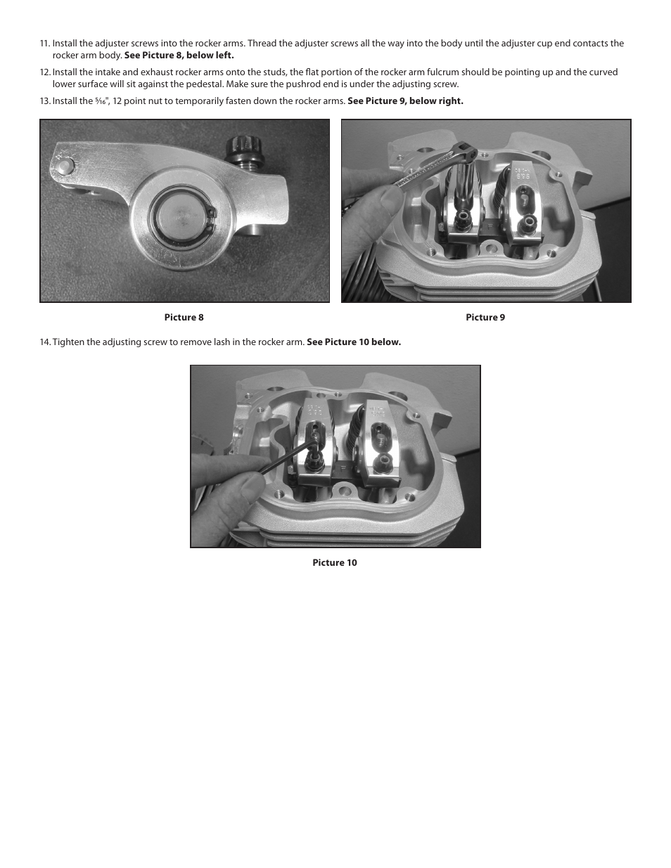S&S Cycle Billet Aluminum Rocker Arm Kit for X-Wedge Engines User Manual | Page 5 / 6