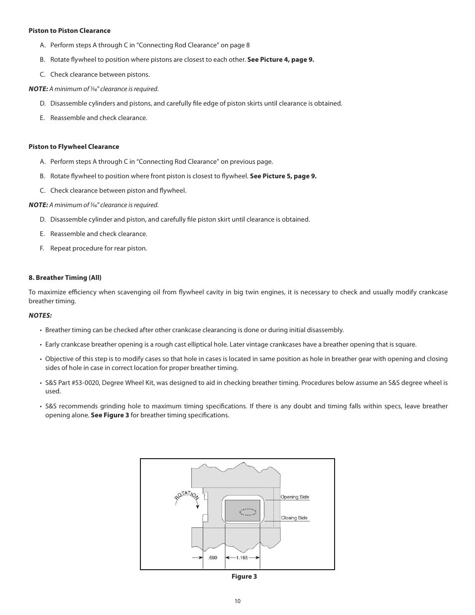 S&S Cycle Sidewinder 3 5/8 Big Bore Cylinders for 1936–1999 Big Twins User Manual | Page 10 / 28