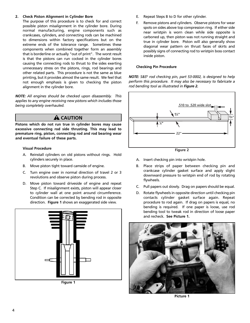 Caution | S&S Cycle Replacement Cylinder Heads for 1984-1999 Harley-Davidson Evolution Engines and 1986-2003 Sportster Motorcycles User Manual | Page 4 / 12